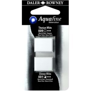 Daler Rowney Aquafine Tablet Sulu Boya 2 li Titanium White / Chinese White