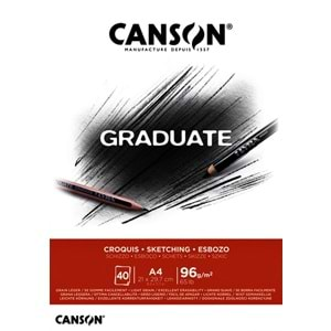 Canson Graduate Eskiz Blok 96 g A4 40 Yaprak