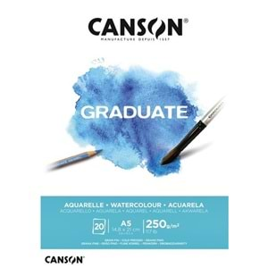 Canson Graduate Sulu Boya Blok A5 250 g 20 Yaprak