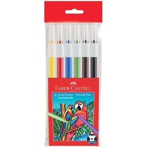 Faber Castell Yıkanabilir Keçeli Kalem 6 Renk