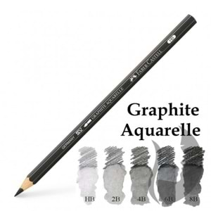 Faber Castell Graphite Aquarelle Suda Çözünür Çizim Kalemi HB