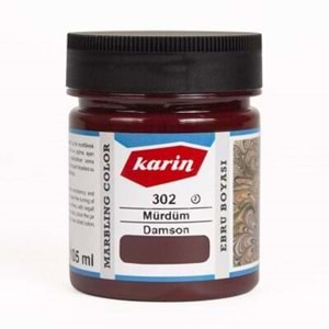 Karin Geleneksel Ebru Boyası 302 Mürdüm 105 Ml