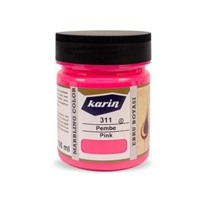 Karin Geleneksel Ebru Boyası 311 Pembe 105 Ml