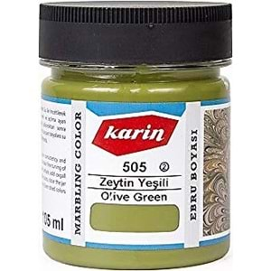 Karin Ebru Boyası 505 Zeytin Yeşili 105 Ml