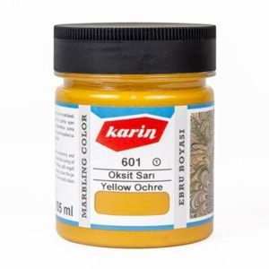 Karin Geleneksel Ebru Boyası 601 Oksit Sarı 105 Ml