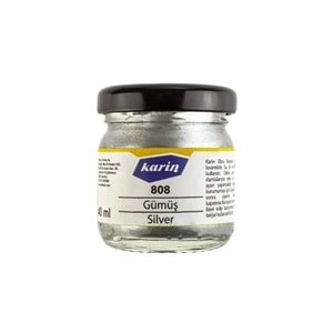 Karin Ebru Boyası 808 Gümüş 40 Ml