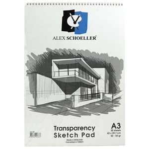 Alex Schoeller Transparency Sketch Pad Eskiz Bloğu 50/55 gr. A3