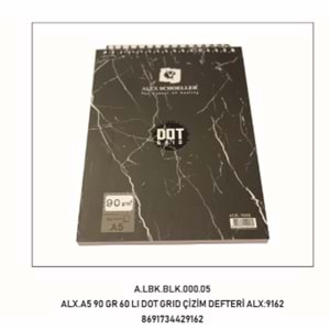 Alex Schoeller Dot Grid Noktalı Defter A5 90 gr 60 yp