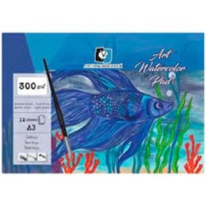 Alex Schoeller Art Watercolour Pad A4 Suluboya Blok 300 gr 12 yp