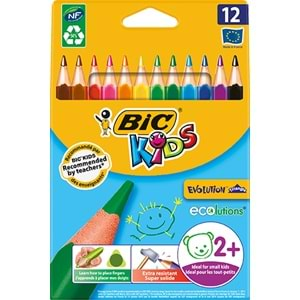 Bic Kids Kuru Boya Jumbo Üçgen 12 Renk