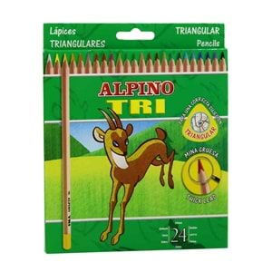 Alpino Kuru Boya Tri Üçgen 24 Renk