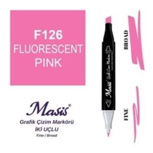 Masis Twin Markör Floresan Pembe ÇM-126-Marker Kalem