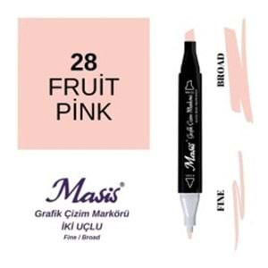 Masis Twin Markör Bejimsi Pembe ÇM-28-Marker Kalem