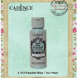 Cadence Style Matt Enamel Cam & Porselen Boyası 59ml Toz Mavi