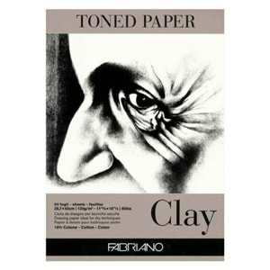 Fabriano Toned Paper Clay Eskiz ve Çizim Blok 120 gr. A3 50 yaprak Kil Rengi