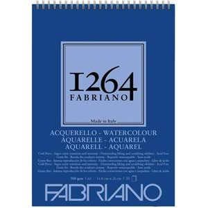 Fabriano 1264 Sulu Boya Defteri A5 Spiralli 300 g 20 Yaprak