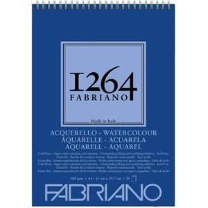 Fabriano 1264 Sulu Boya Defteri A4 Spiralli 300 g 30 Yaprak