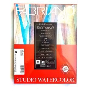 Fabriano Watercolour Studio Suluboya Blok 300 gr. 28x35,6 cm. 50 yp. Sıcak Basım