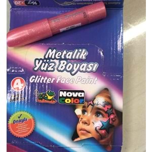 Nova Color Yüz Boyası Metalik Pembe Renk Yüz Boyası