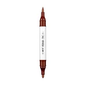Rich Art-X Acrylic Duo Marker Çift Uçlu Su Bazlı Boyama Kalemi No:38 Koyu Kahve