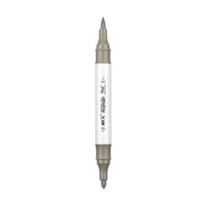 Rich Art-X Acrylic Duo Marker Çift Uçlu Su Bazlı Boyama Kalemi No:130 Taş Gri