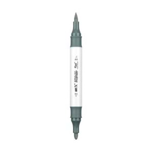 Rich Art-X Acrylic Duo Marker Çift Uçlu Su Bazlı Boyama Kalemi No:212 Gri