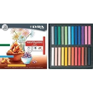 Lyra Polycrayons Soft - Toz Pastel 24 Renk