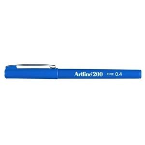 Artline 200 Fineliner 0.4mm İnce Uçlu Yazı ve Çizim Kalemi Royal Blue