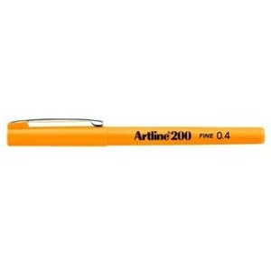 Artline 200 Fineliner 0.4mm İnce Uçlu Yazı ve Çizim Kalemi Sarı