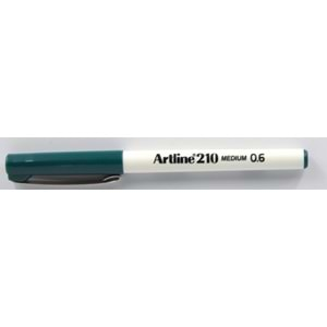 Artline 210N Keçe Uçlu Yazı Kalemi 0,6mm Koyu Yeşil