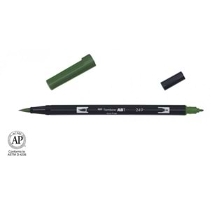 Tombow Dual Brush Pen Grafik Çizim Kalemi 249 Hunter Green