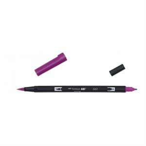 Tombow Dual Brush Pen Grafik Çizim Kalemi 665 Purple