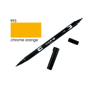 Tombow Dual Brush Pen Grafik Çizim Kalemi 993 Chrome Orange