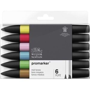 Wınsor Newton Promarker Ara Tonlar Seti (6 renk )