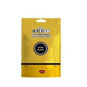 Artdeco Toz Kumaş Boyası 13gr Siyah 1118