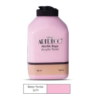 Artdeco Akrilik Boya 500ml Bebek Pembe 3674