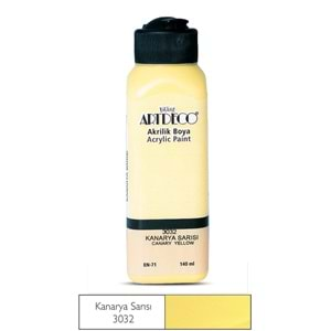 Artdeco Akrilik Boya 140ml Kanarya Sarısı 3032