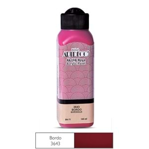 Artdeco Akrilik Boya 140ml Bordo 3643