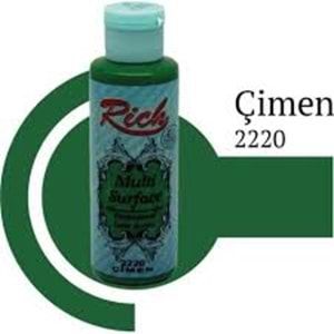 Rich Multi Surface Akrilik Boya 120ml 2220 Çimen