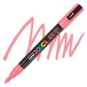 Uni Posca 0.9-1.3 Su Bazlı Poster Markörü Mercan Pembe