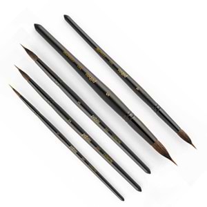 Pebeo Kısa Sap Sentetik Seramik ve Suluboya Fırçası 281 Seri No:1