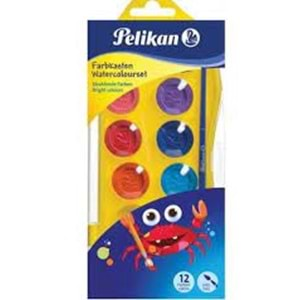 Pelikan Junior Yıkınabilir Sulu Boya 12’li Set