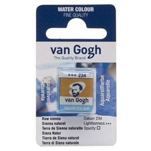 Talens Van Gogh Yarım Tablet Sulu Boya Raw Sienna 234