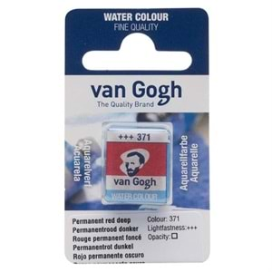 Talens Van Gogh Yarım Tablet Sulu Boya Perm. Red Deep 371