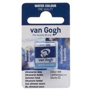 Talens Van Gogh Yarım Tablet Sulu Boya Ultramarine Deep 506