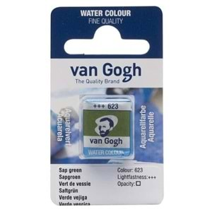 Talens Van Gogh Yarım Tablet Sulu Boya Sap Green 623