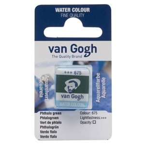 Talens Van Gogh Yarım Tablet Sulu Boya Phthalo Green 675