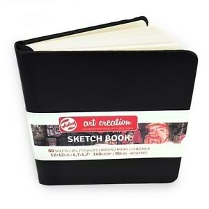 Talens Art Creation Sketch Book Eskiz Defteri 80 Yaprak 140 g 12x12 cm Siyah