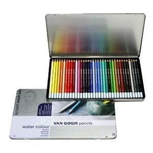 Talens Van Gogh Watercolor Pencil Aquarel Boya 36 Renk Metal Kutu