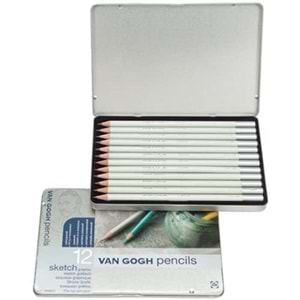 Talens Van Gogh Sketch Set Graphic Dereceli Eskiz Kalem 12'li Metal Set